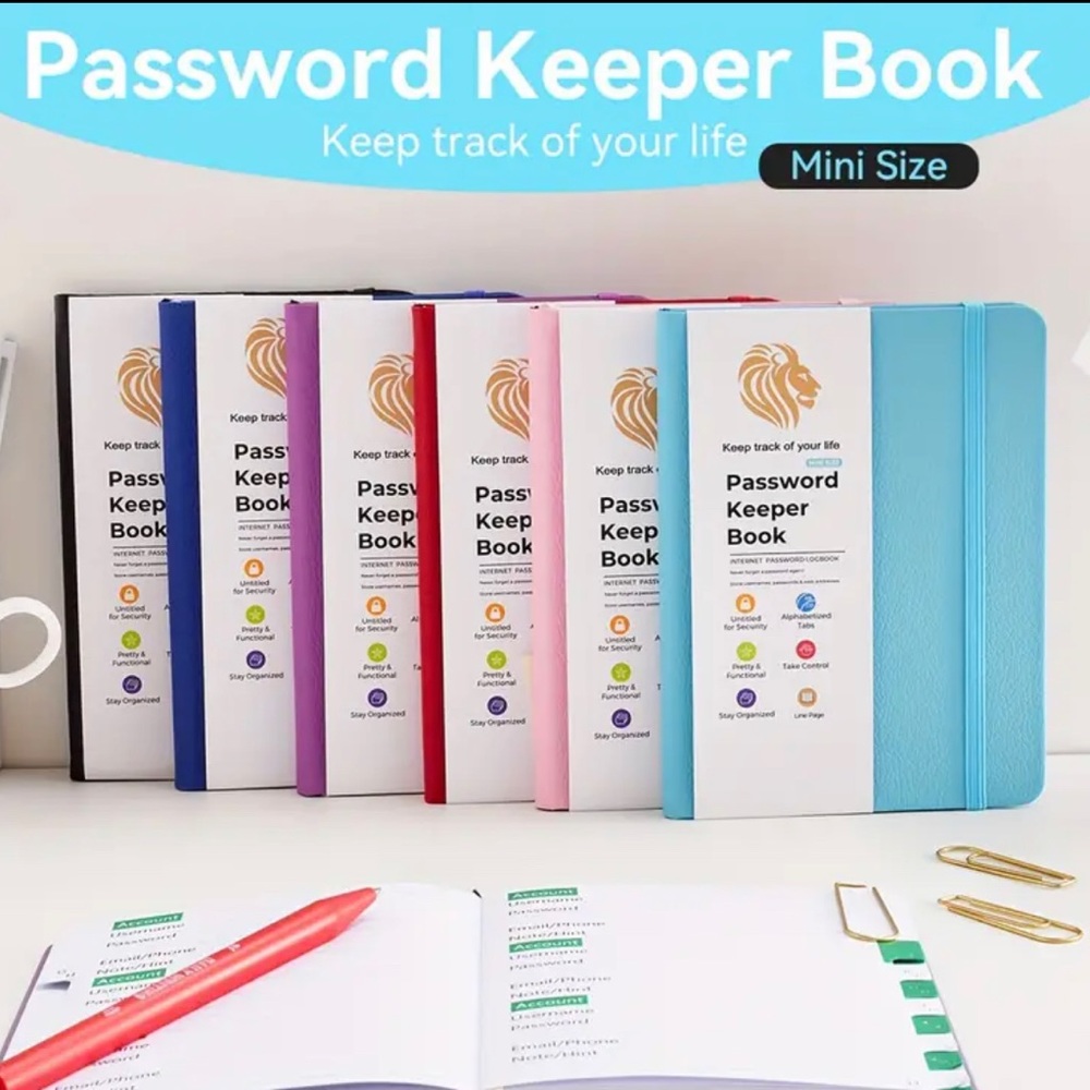NWT mini and discreet Password Keeper Book